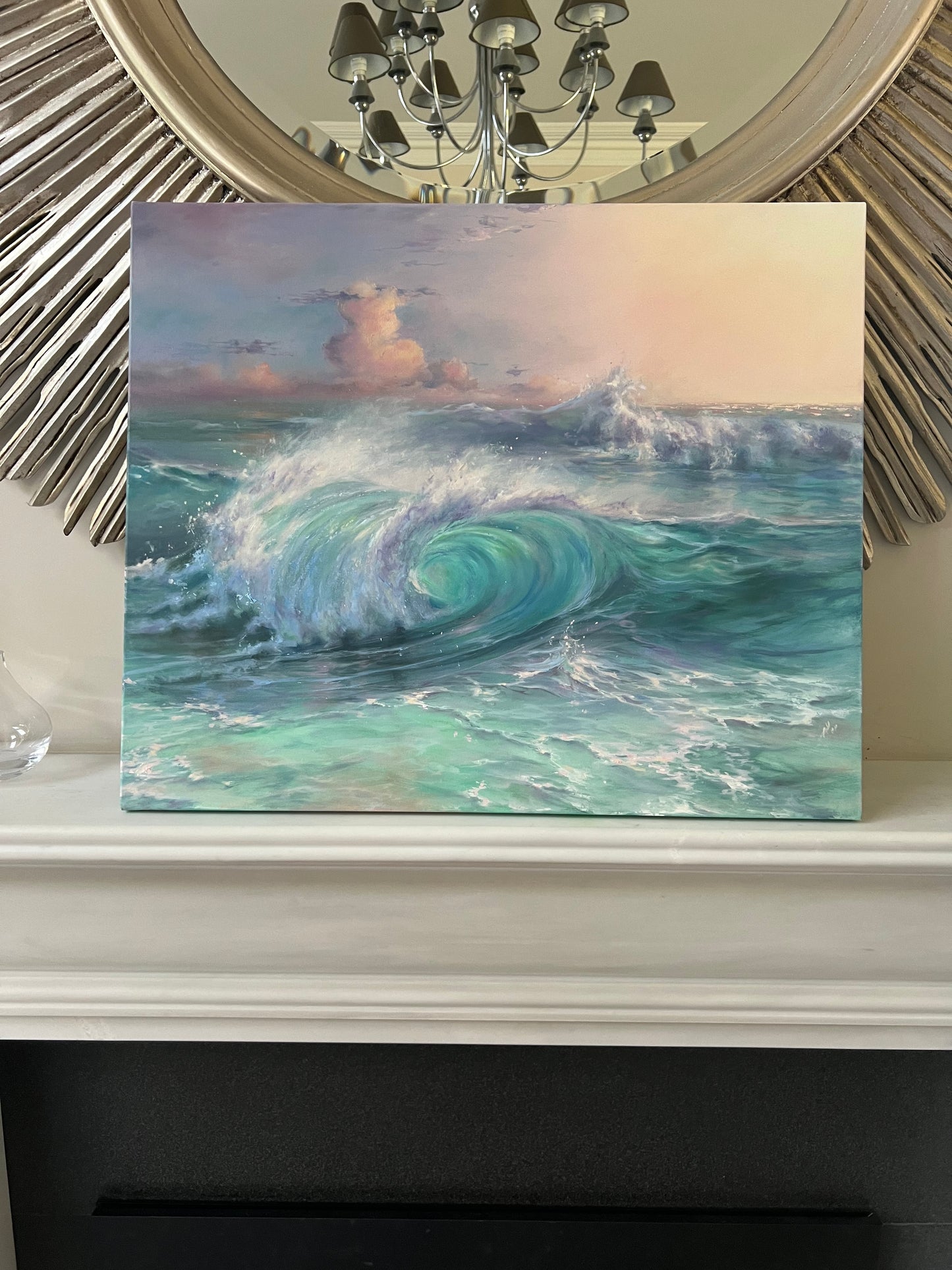 Dreamy Coast, 50x60 cm, original oil painting