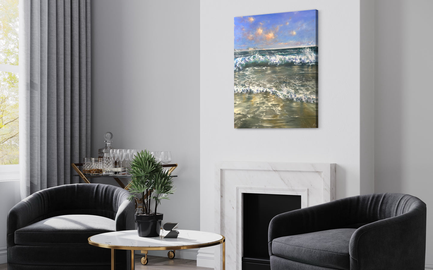 Escape, 61x76 cm, original oil painting