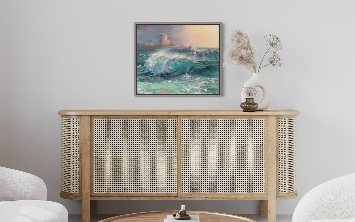 Dreamy Coast, 50x60 cm, original oil painting