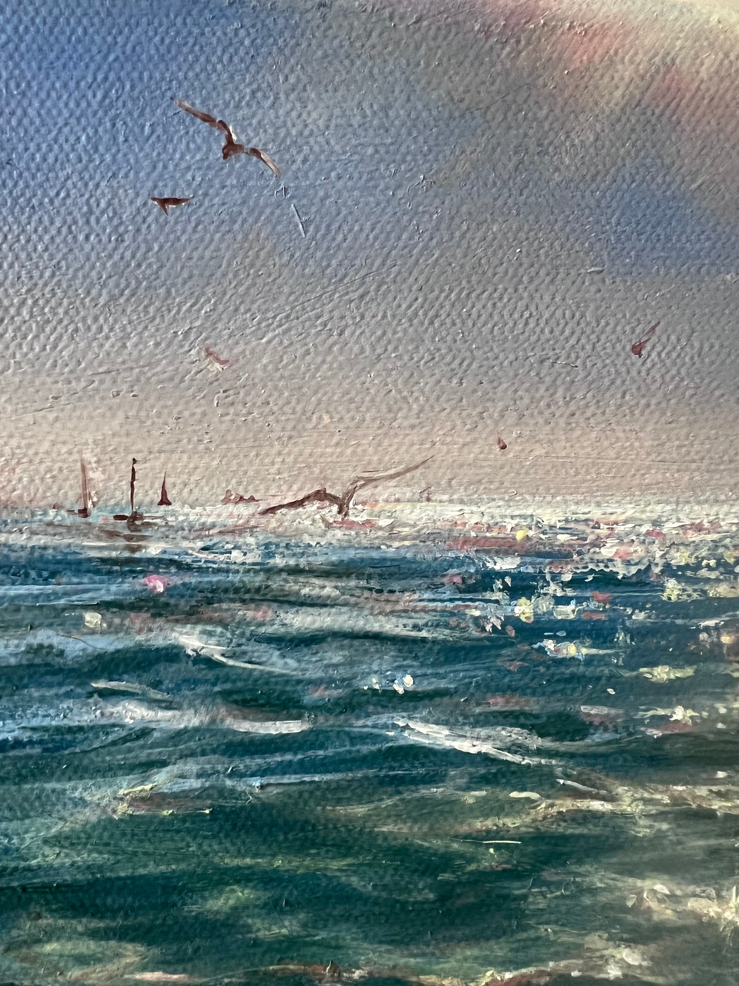 Low Tide, original seascape, oil painting