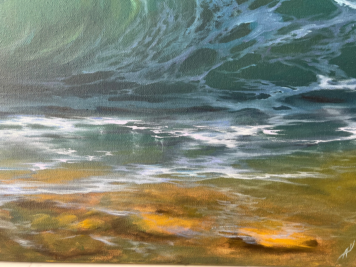 Only We Know, original oil ocean painting