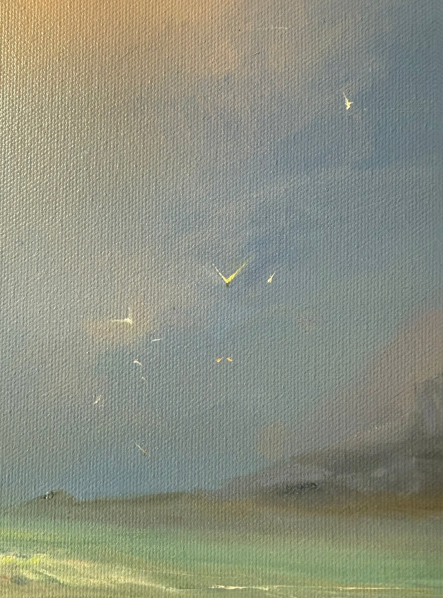 Anticipation of a storm, 41x51 cm , original oil painting, seascape