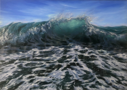 Boisterous Tide, 61x76 cm, original oil painting