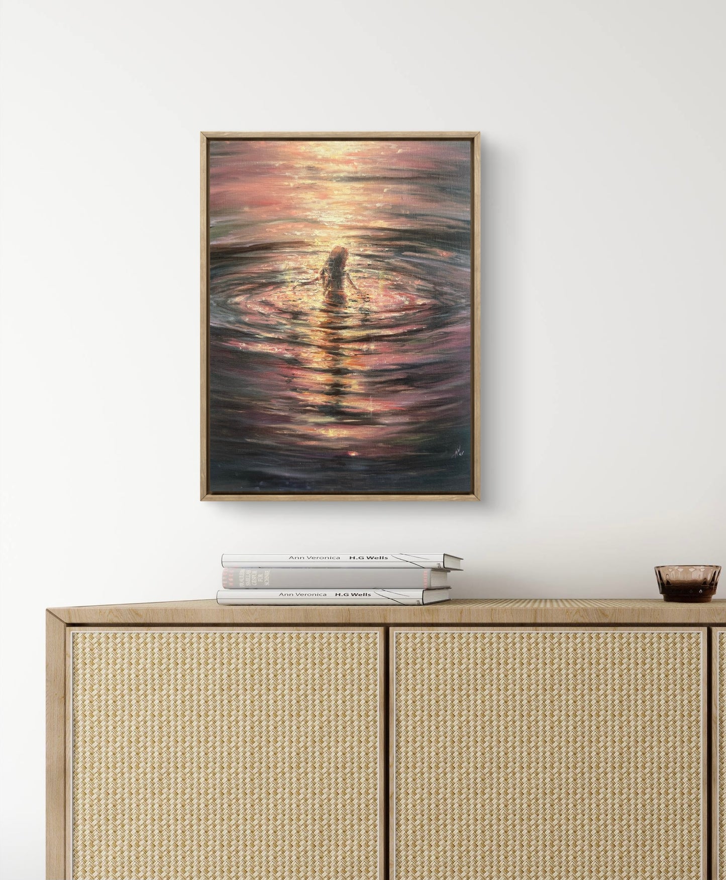 Collecting Stardust, 30x40 cm, Linen, original oil painting