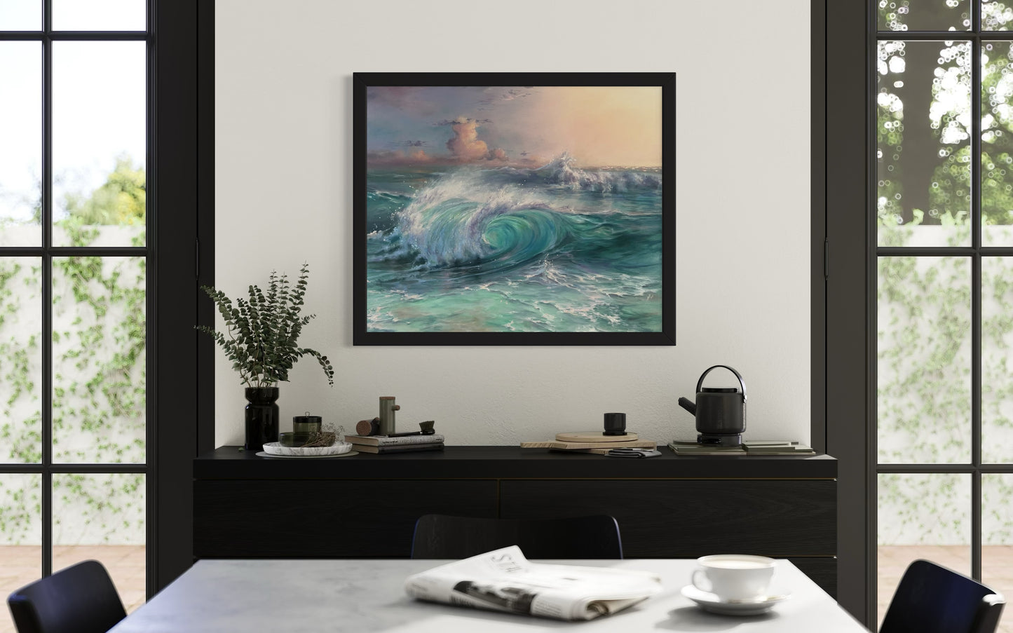 Dreamy Coast, 50x60 cm, original oil painting