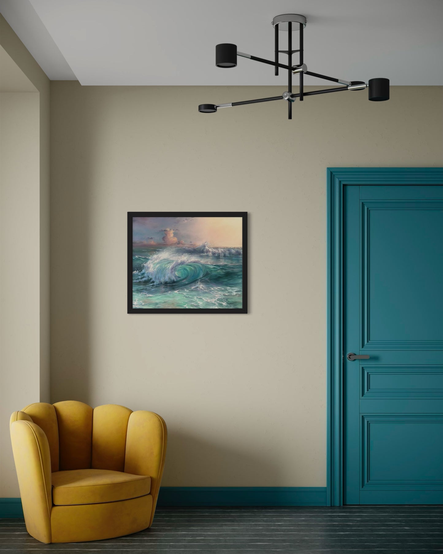 Dreamy Coast, 50x60 cm, original oil painting