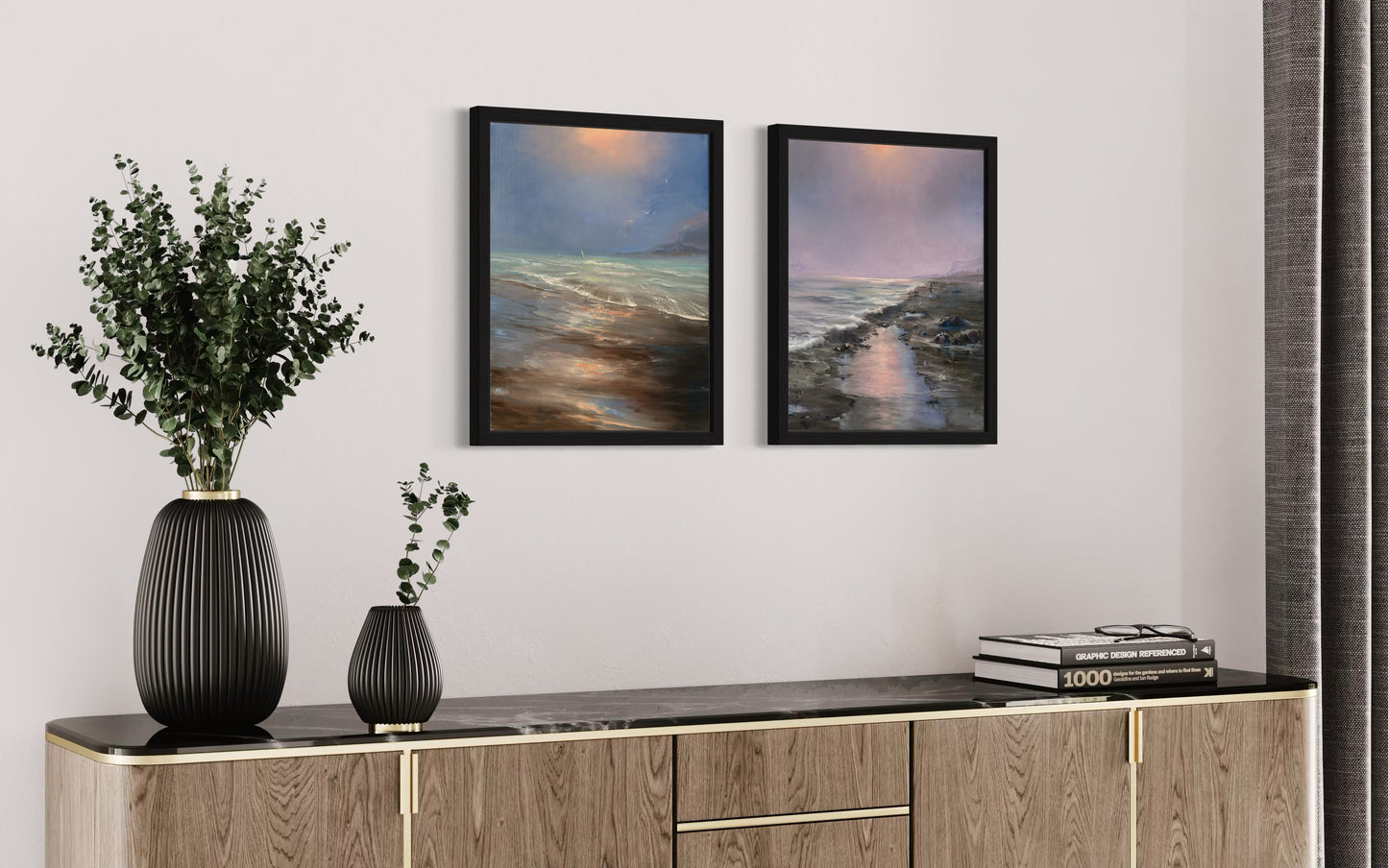 Anticipation of a storm, 41x51 cm , original oil painting, seascape