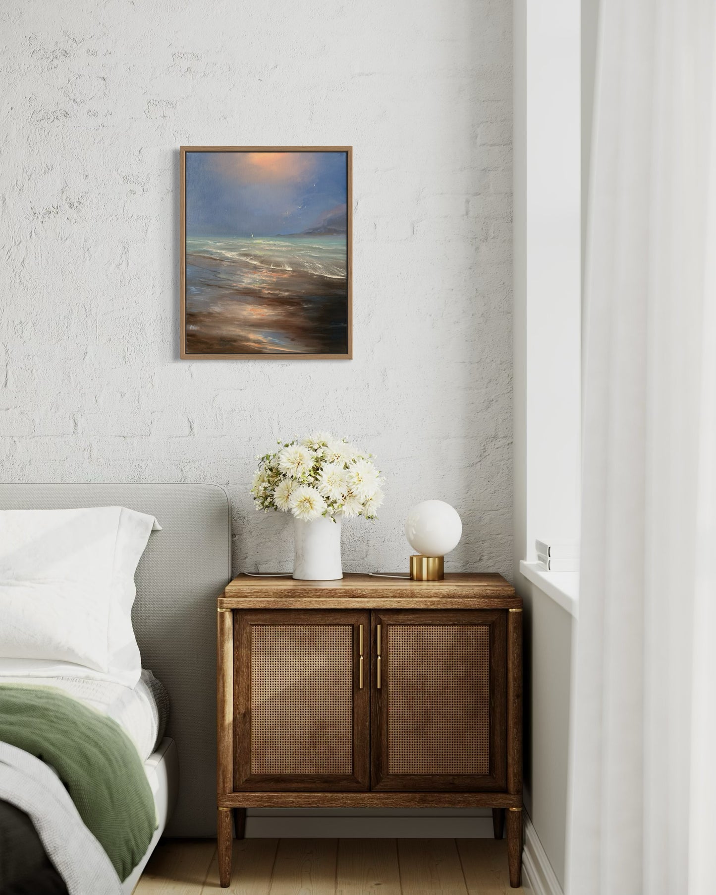 Anticipation of a storm, 41x51 cm , original oil painting, seascape