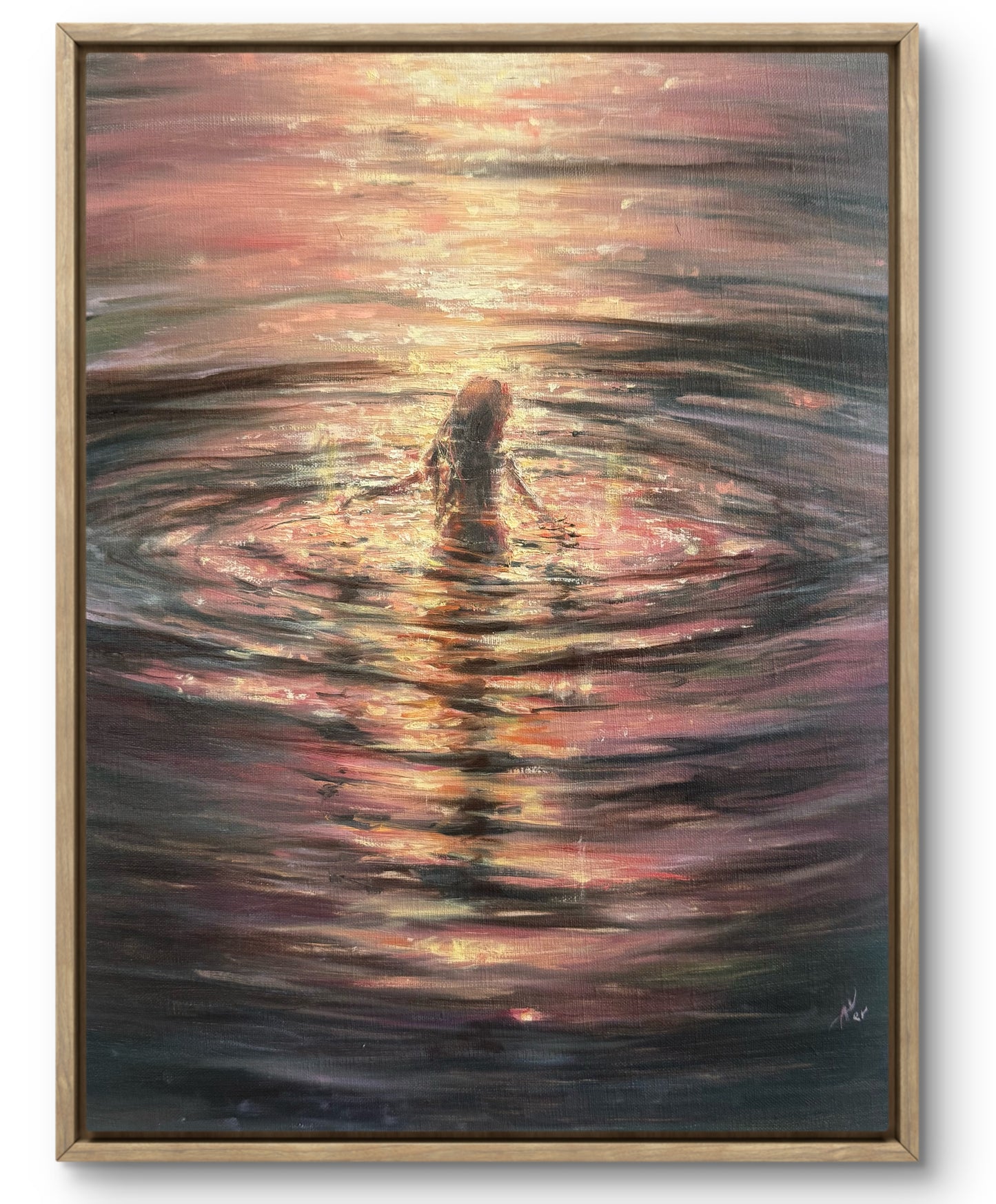 Collecting Stardust, 30x40 cm, Linen, original oil painting