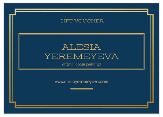 GIFT VOUCHER - for Alesia Yeremeyeva oil paintings