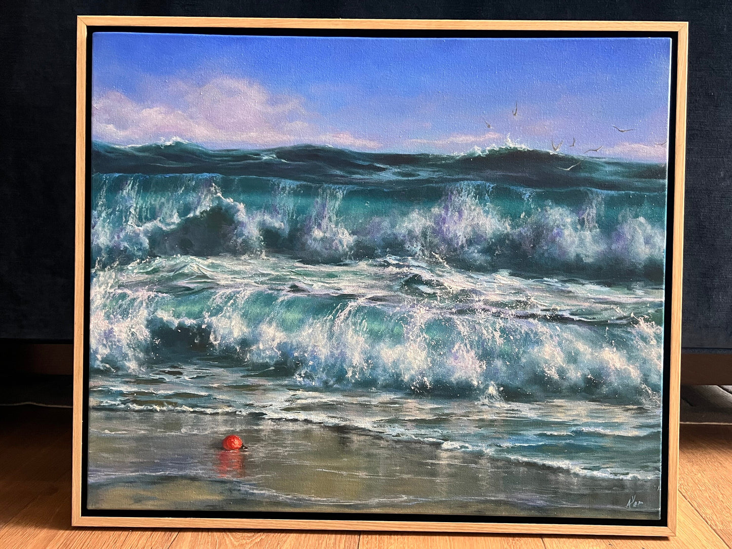 The Gift, 50x60 cm, original oil painting