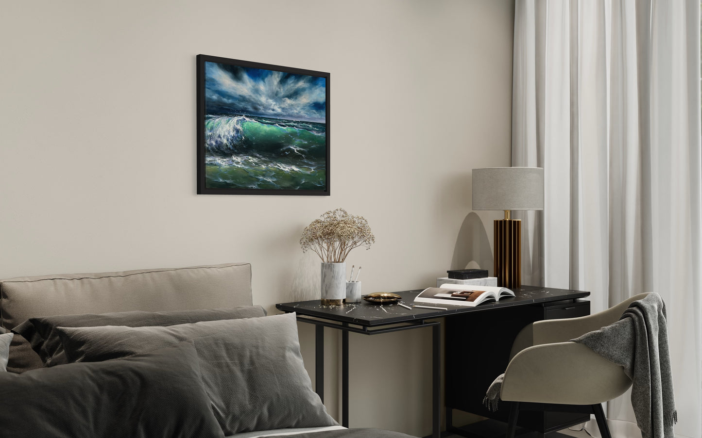 ready to hang oil painting