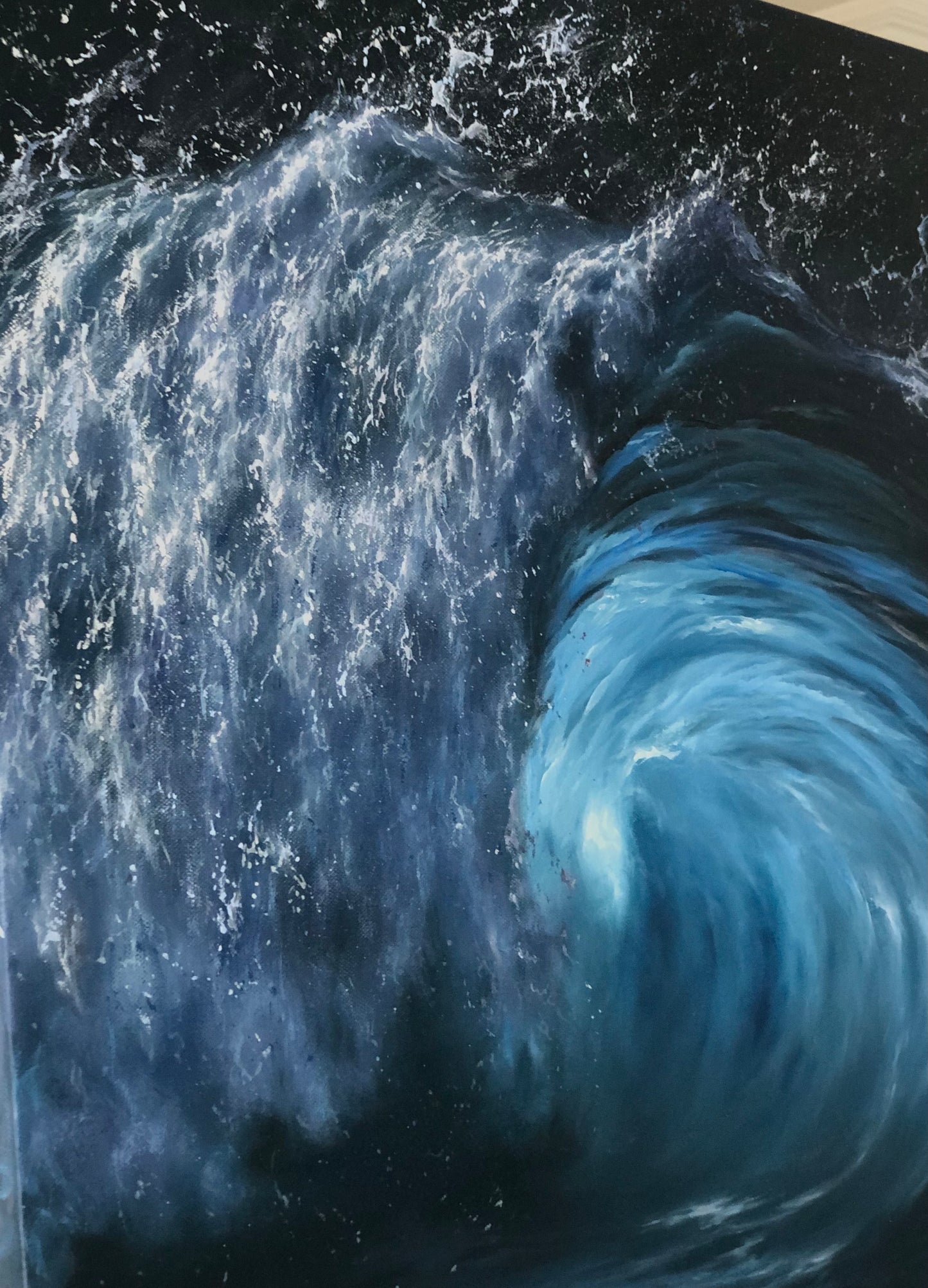 Hypnosis of the Ocean, 76x102 cm, original oil painting