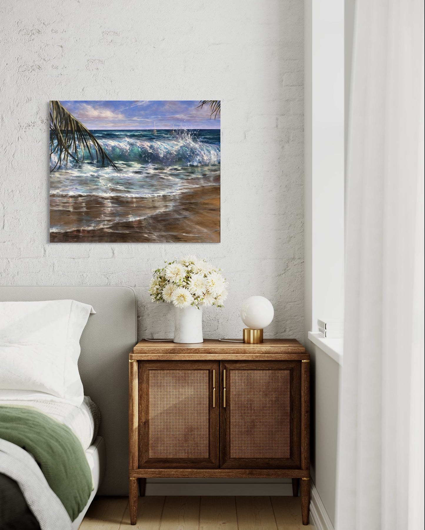 coastal oil painting