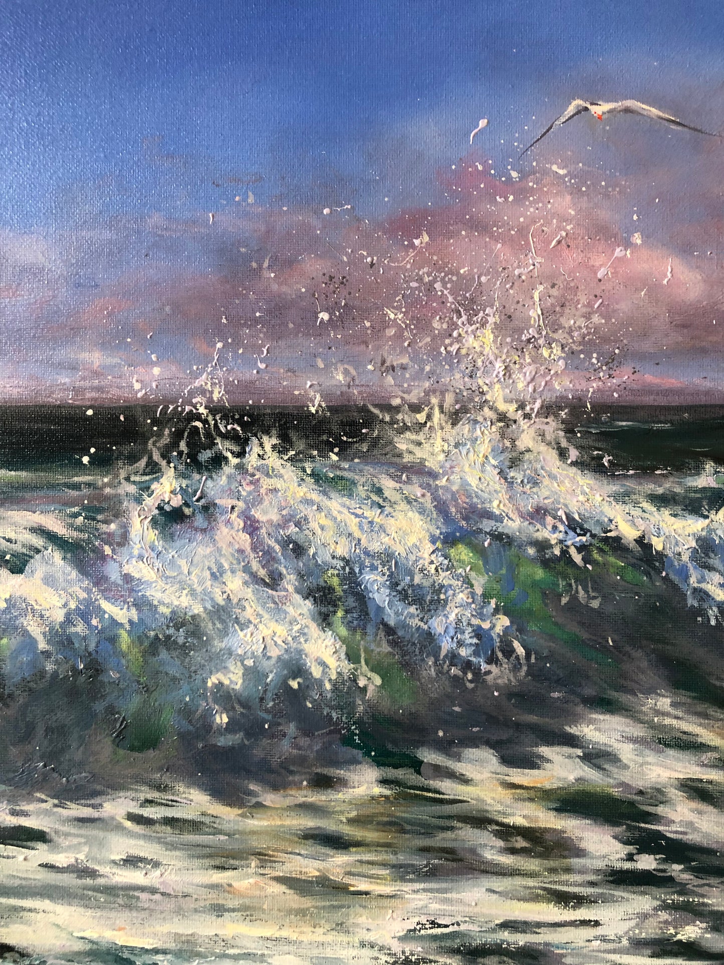 seagull oil painting