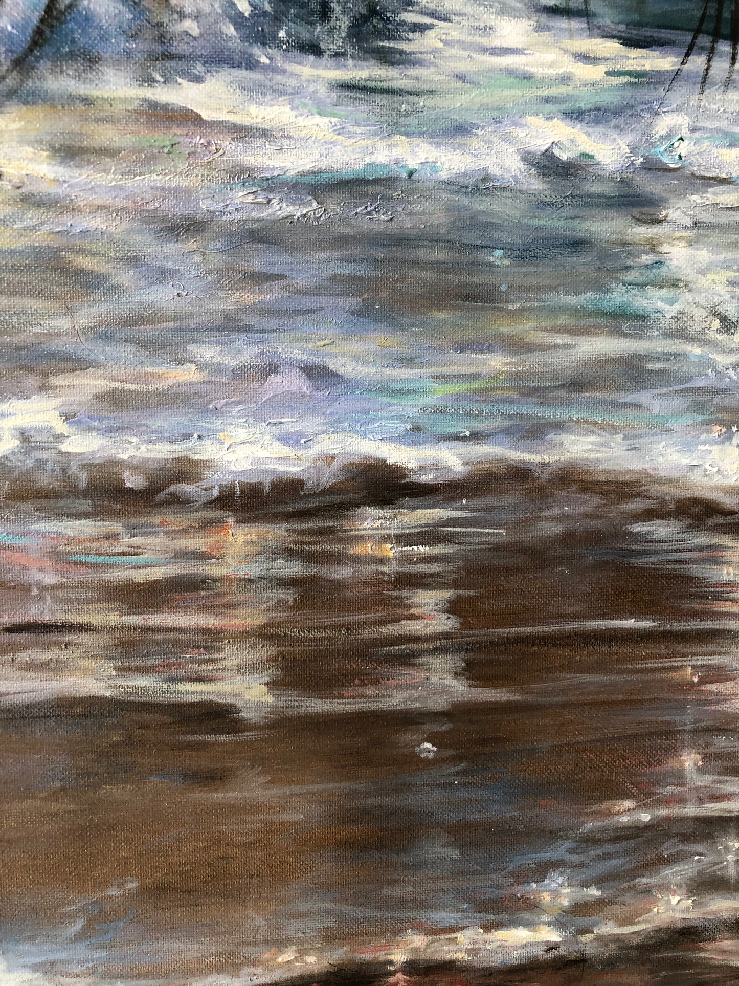 seafoam oil painting