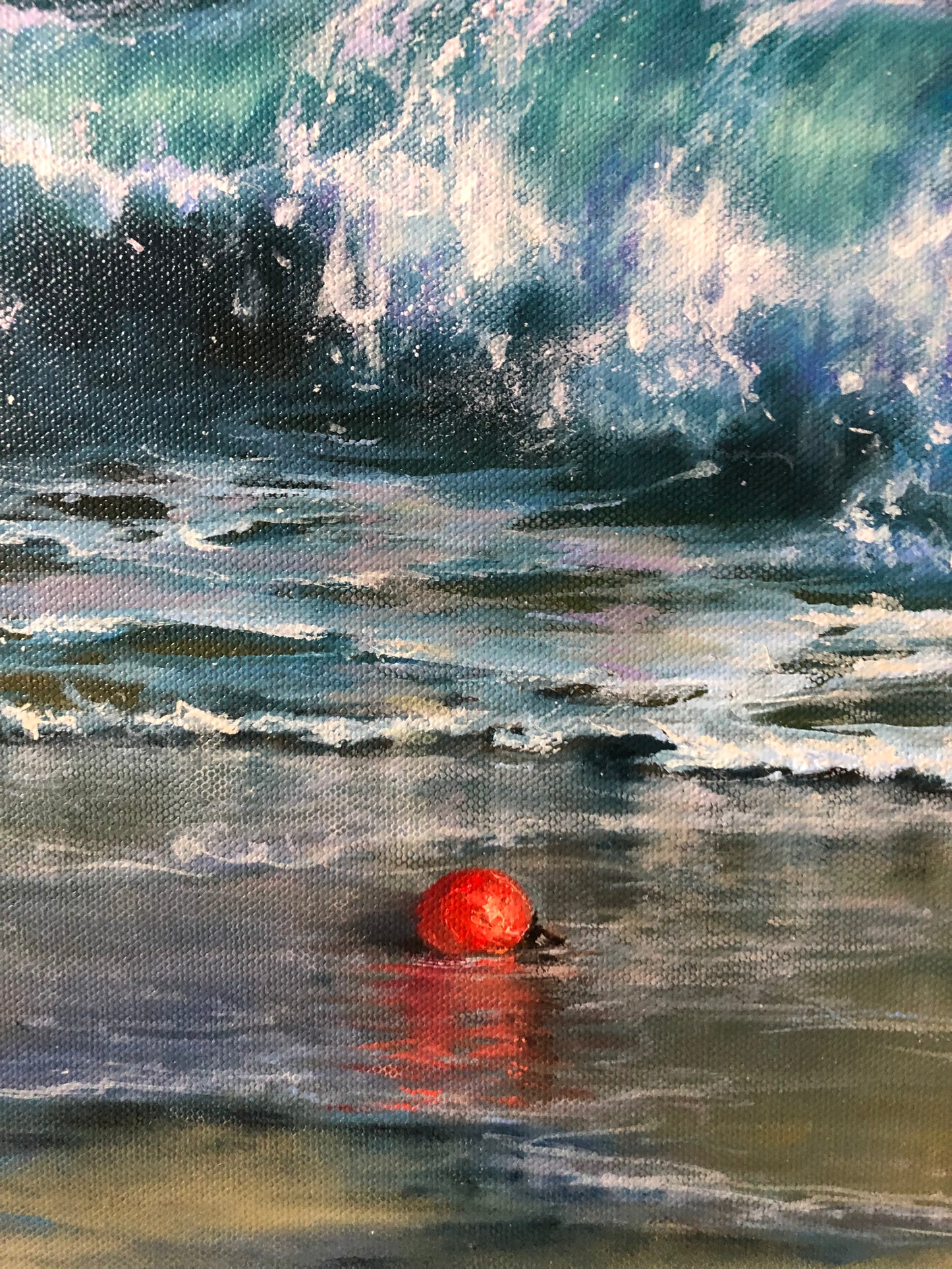 buoy oil painting