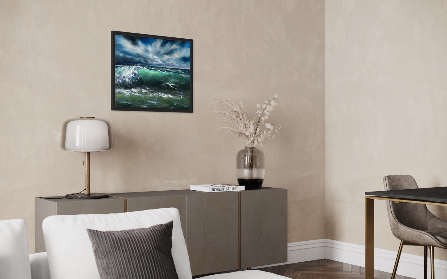 Blissful Tempest, original oil painting