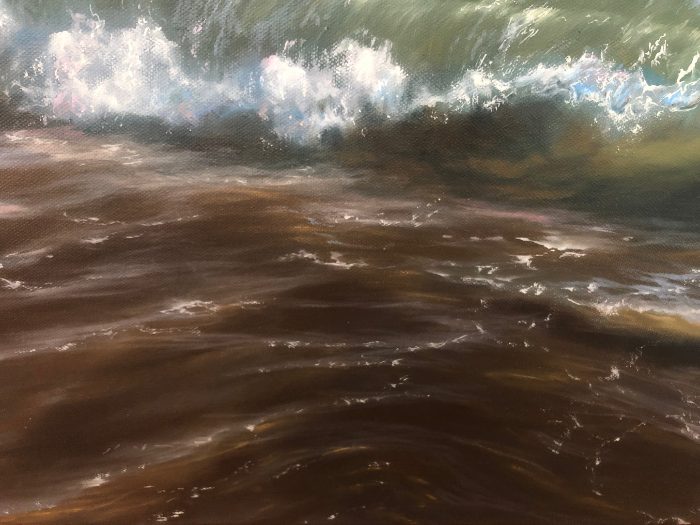 Tide of Tiger Eye, 60x80 cm, original oil painting