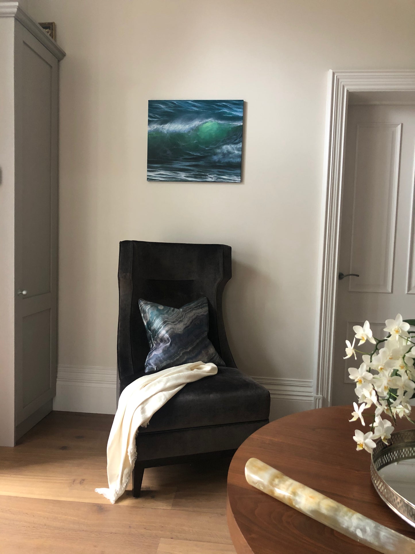 Windswept, original oil painting