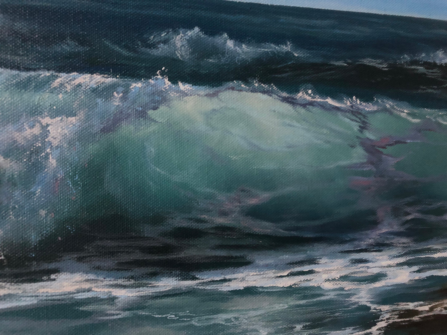 large wave oil painting for sale