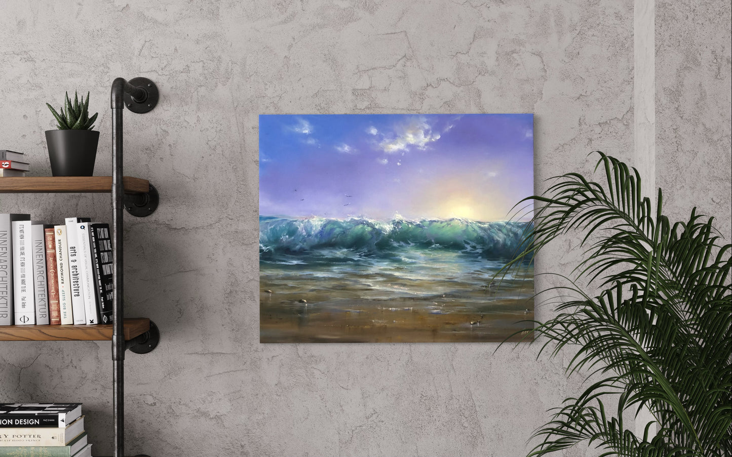 tidal waters oil painting