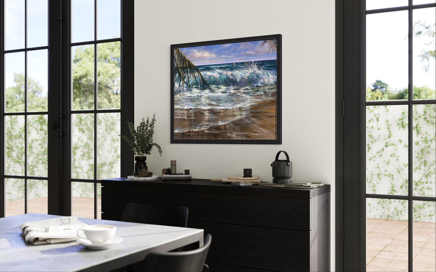 Seaglazed Shores, original oil painting