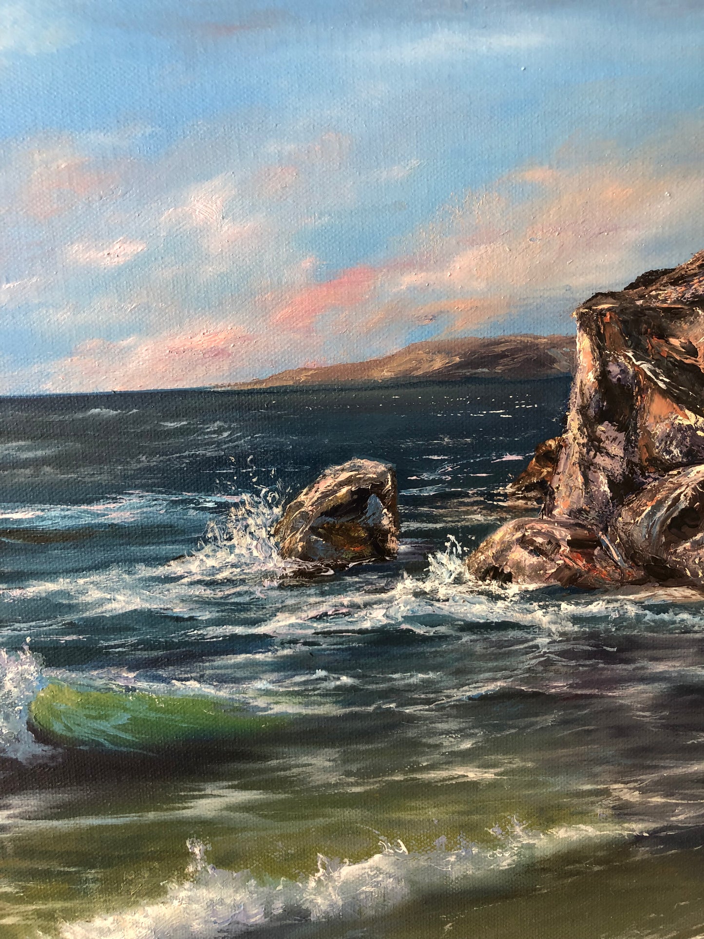 Afternoon Tide, 60x80 cm, original oil painting