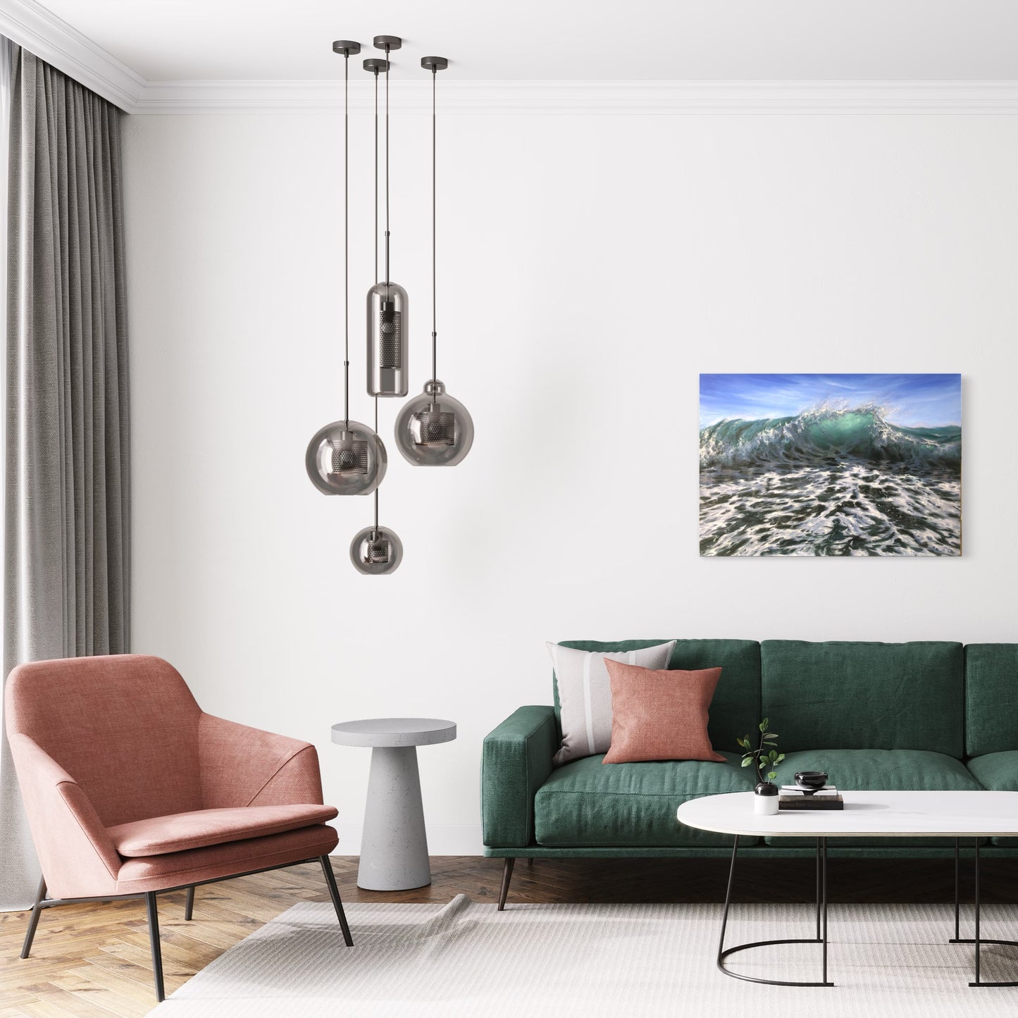 Boisterous Tide, 61x76 cm, original oil painting