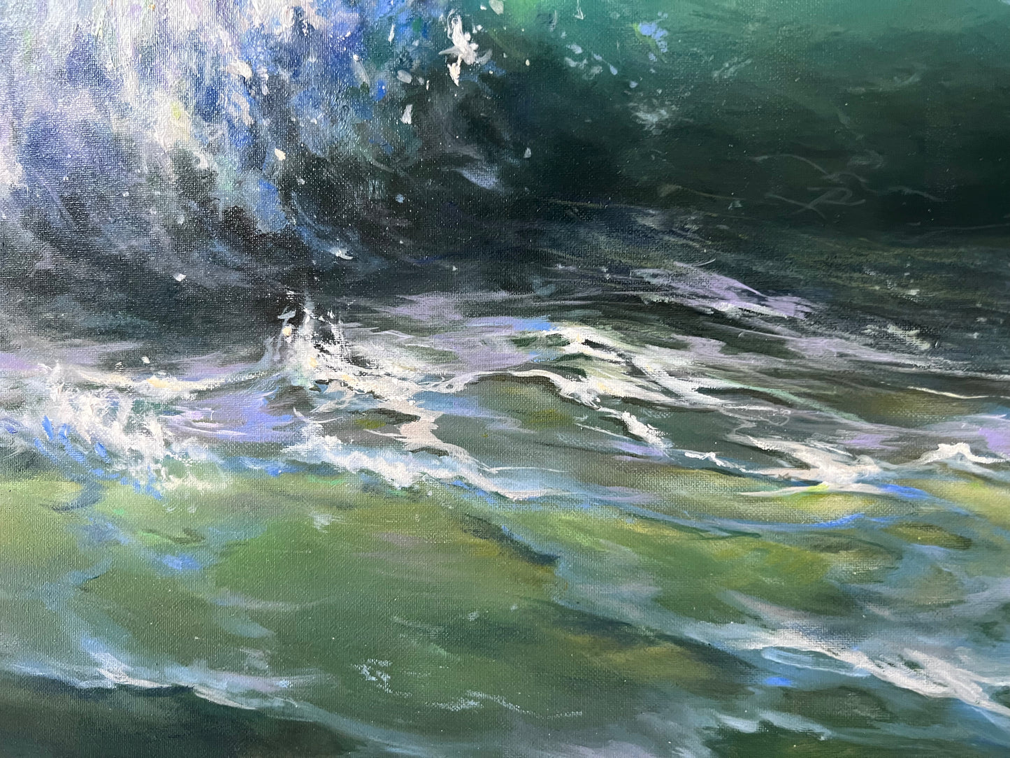 Blissful Tempest, original oil painting