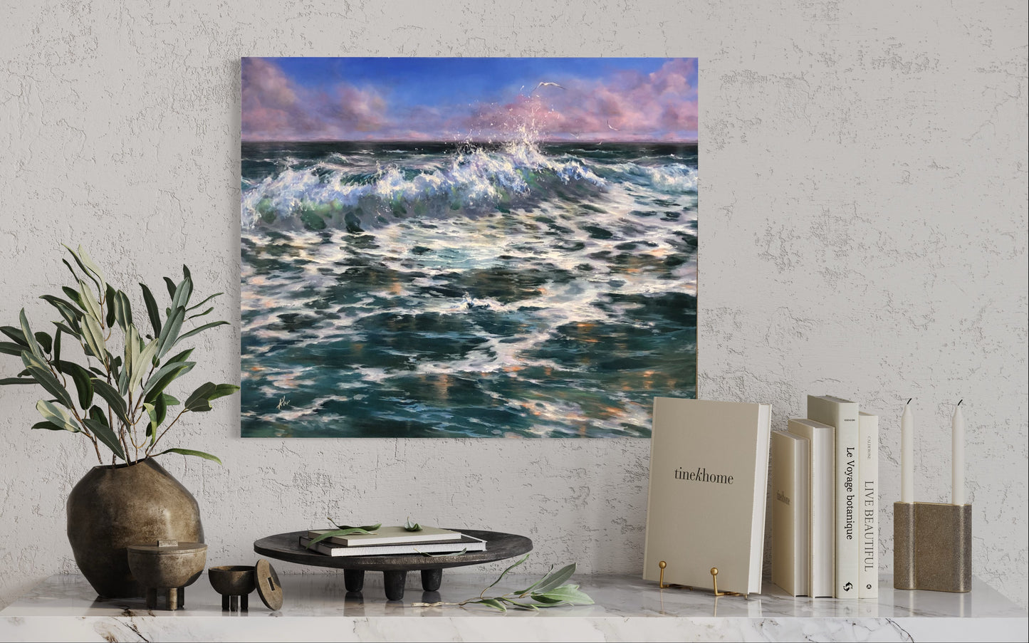 Wind Catchers, original oil painting