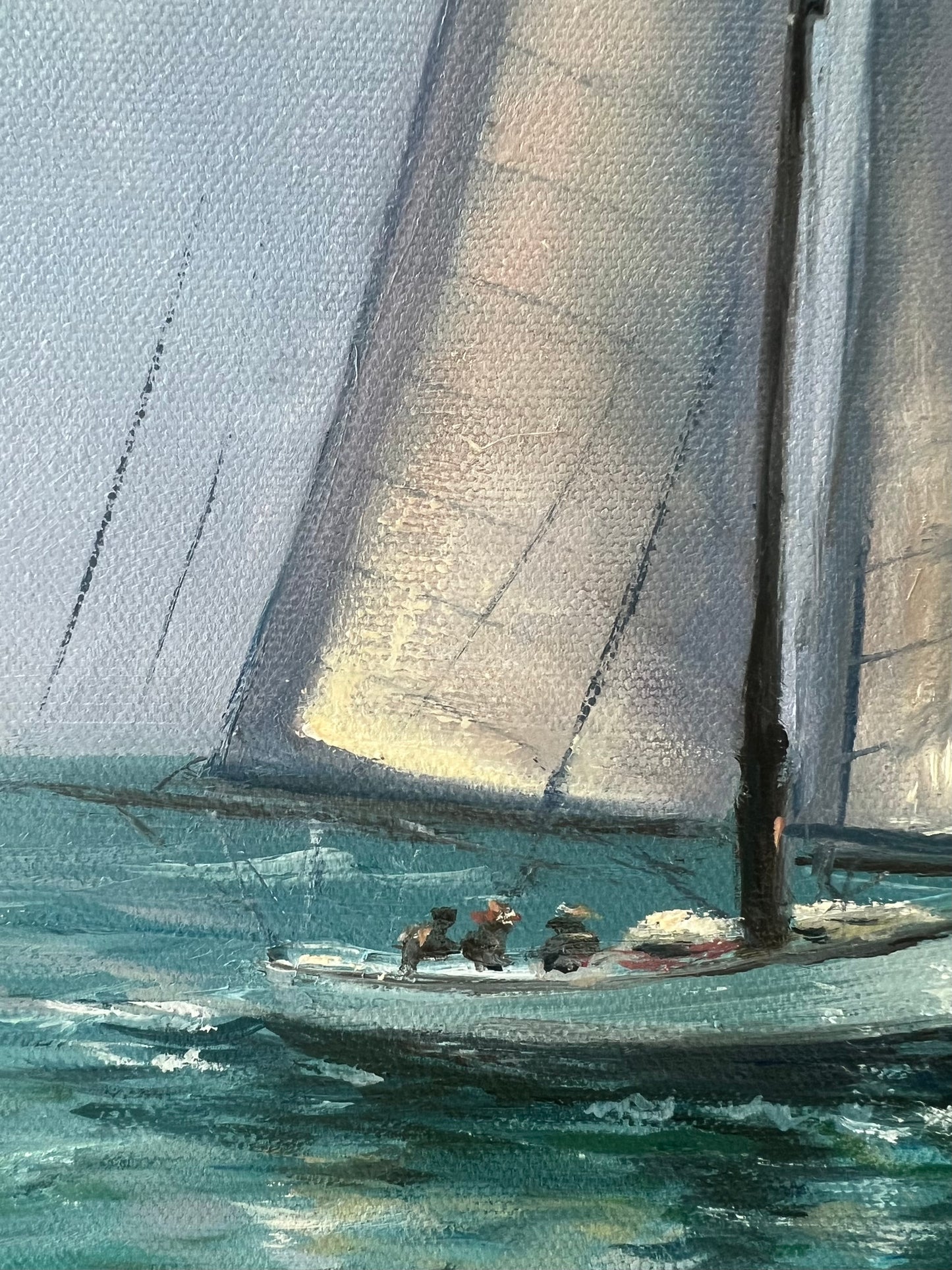 Fair Winds!, original oil painting, seascape