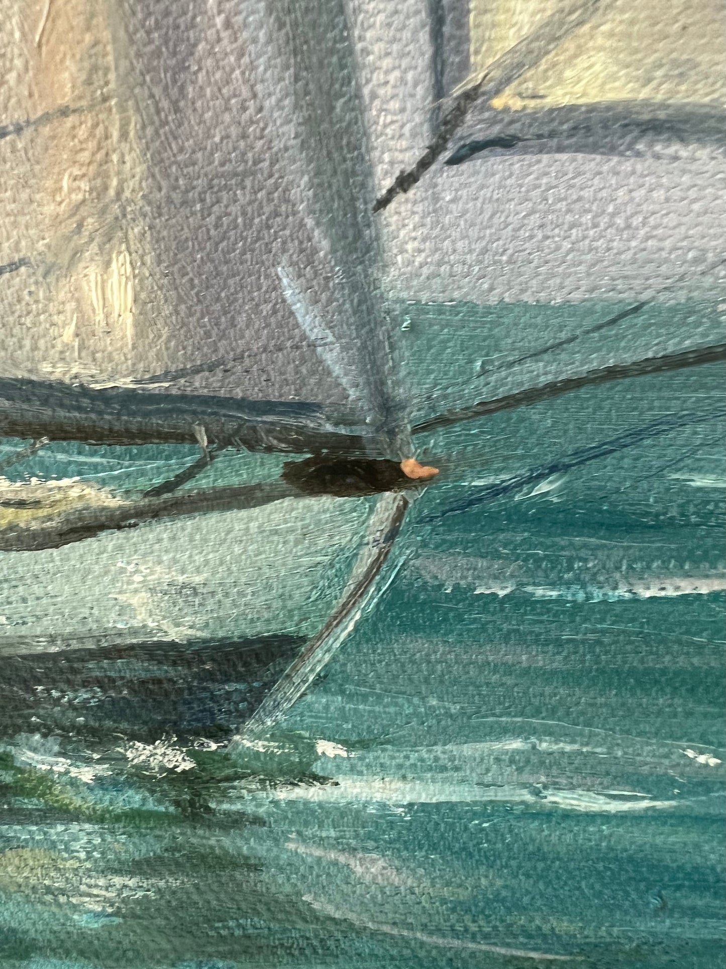 Fair Winds!, original oil painting, seascape