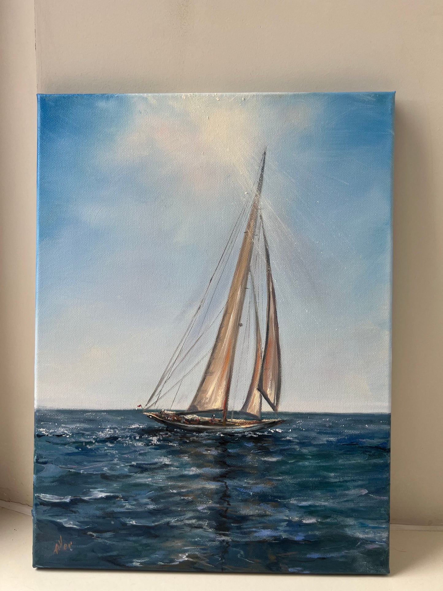 Perfect Day, original oil painting, seascape