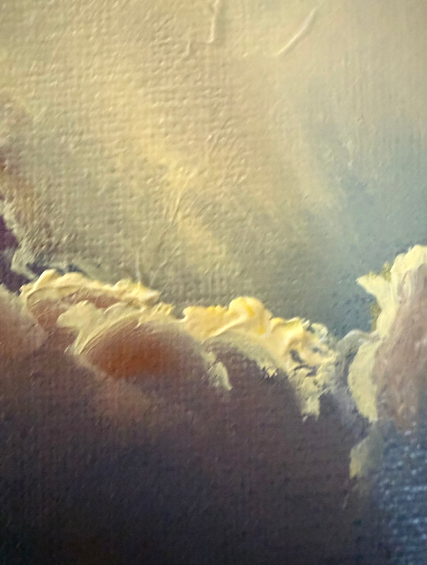 Chasing Light, 30x40 cm, original oil on linen seascape