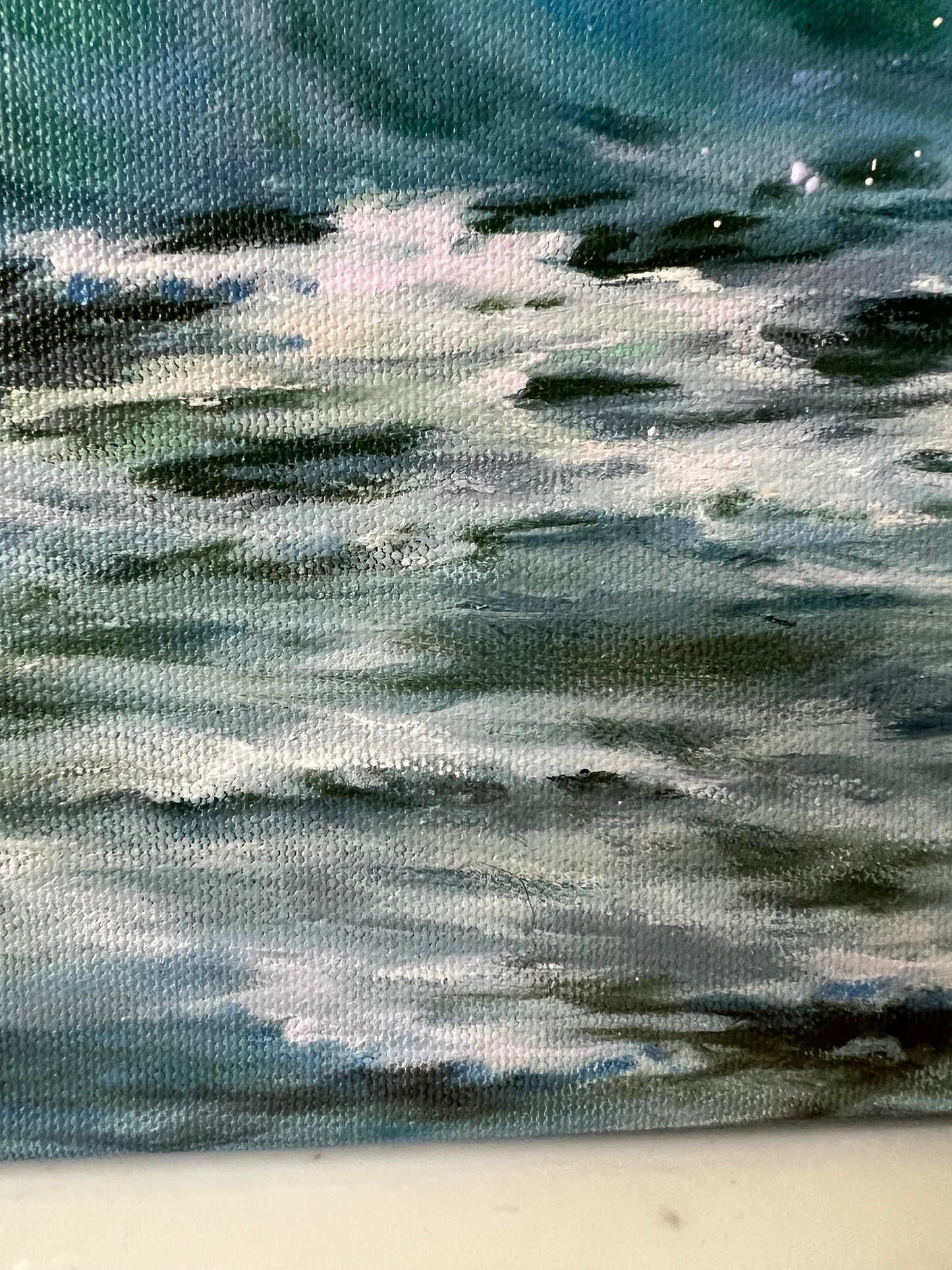 Springwave, original oil painting, seascape
