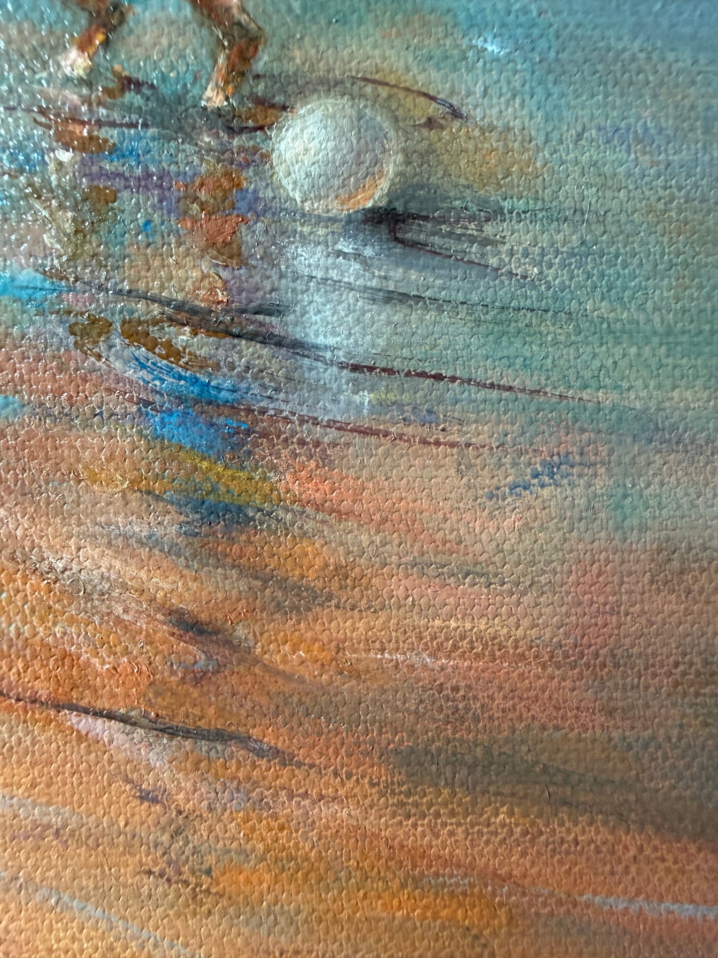 By the Sea(BFF), 51x61 cm, original sea oil painting
