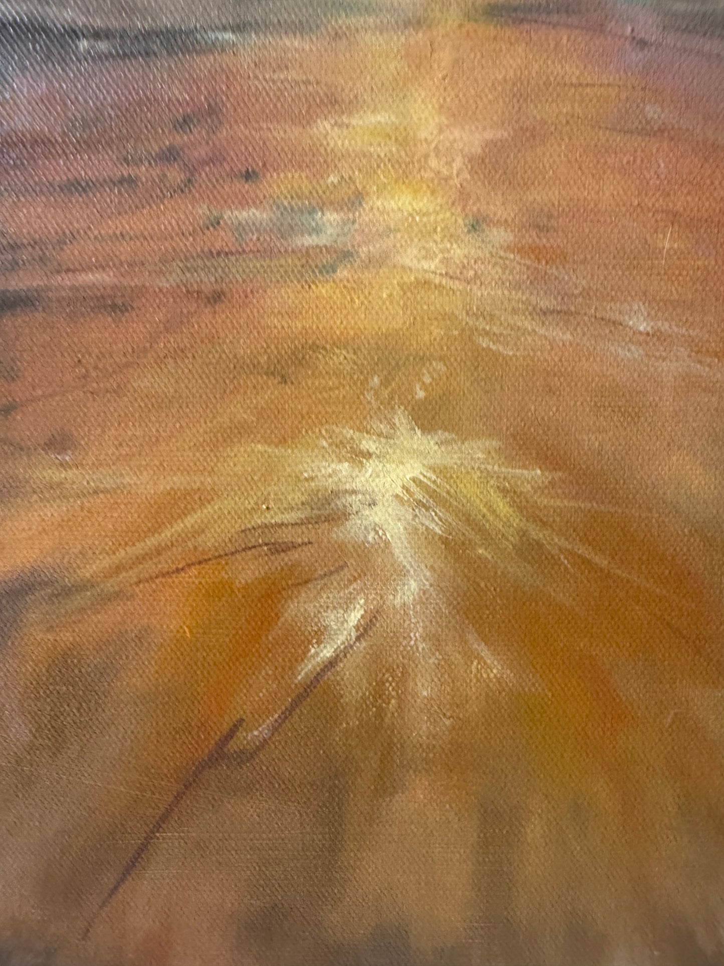 By the Sea(BFF), 51x61 cm, original sea oil painting