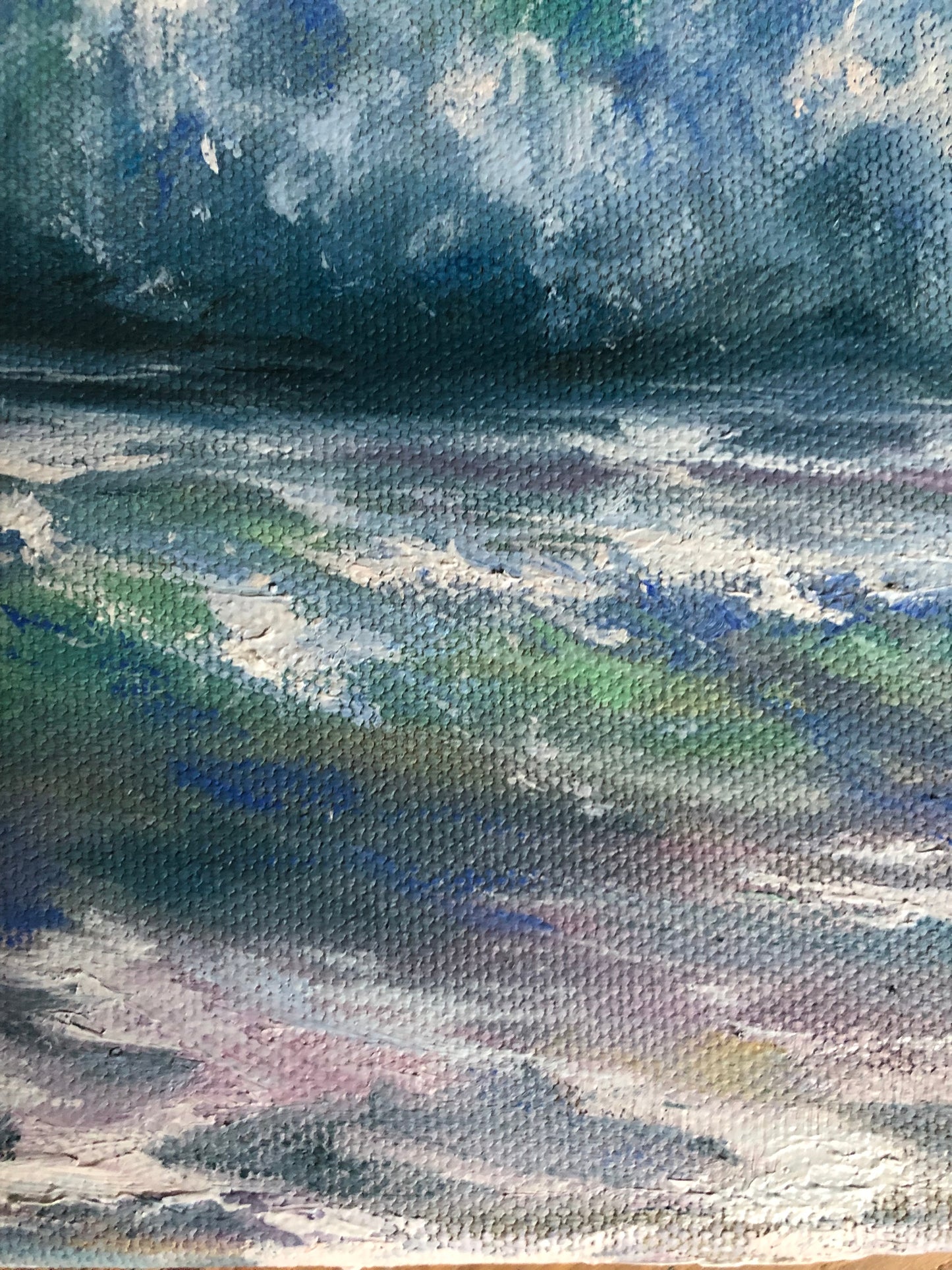 Gentle Sea Breeze, original oil painting, seascape