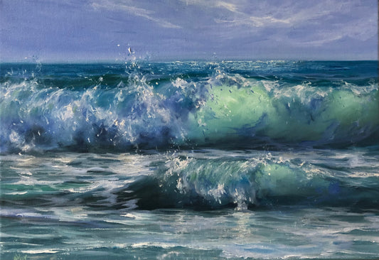 Endless Summer, original oil painting, seascape