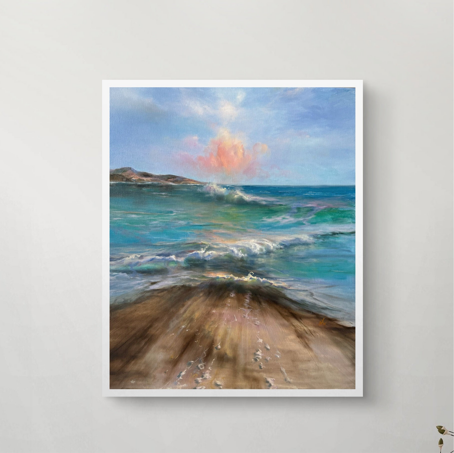 Gentle Sea, 50x60 cm, original oil painting