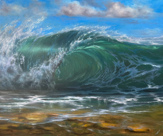 Only We Know, original oil ocean painting