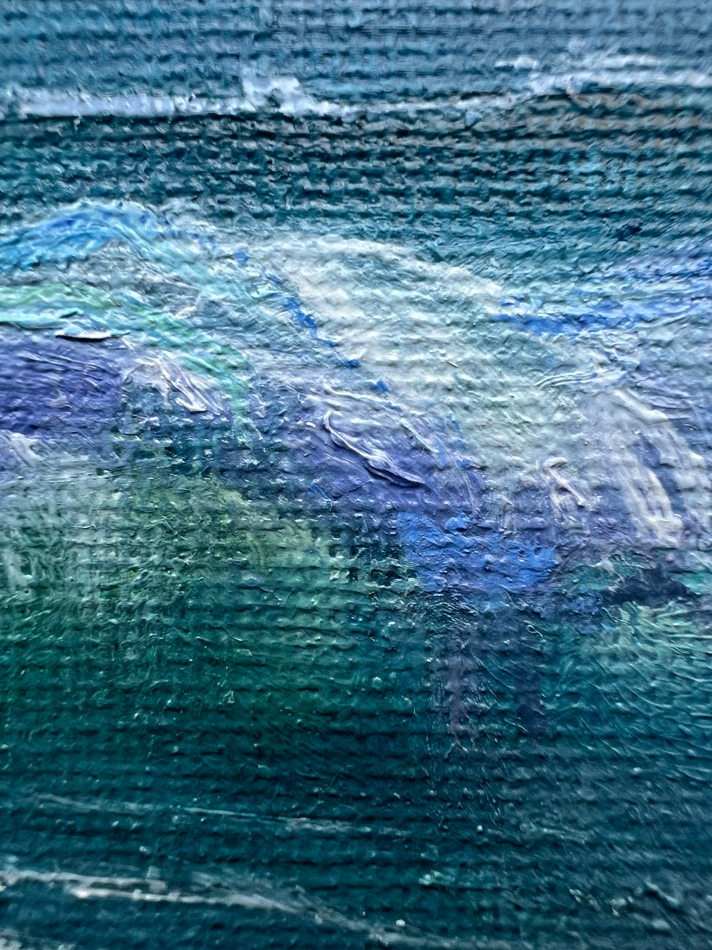 Racing Waves, original seascape oil painting