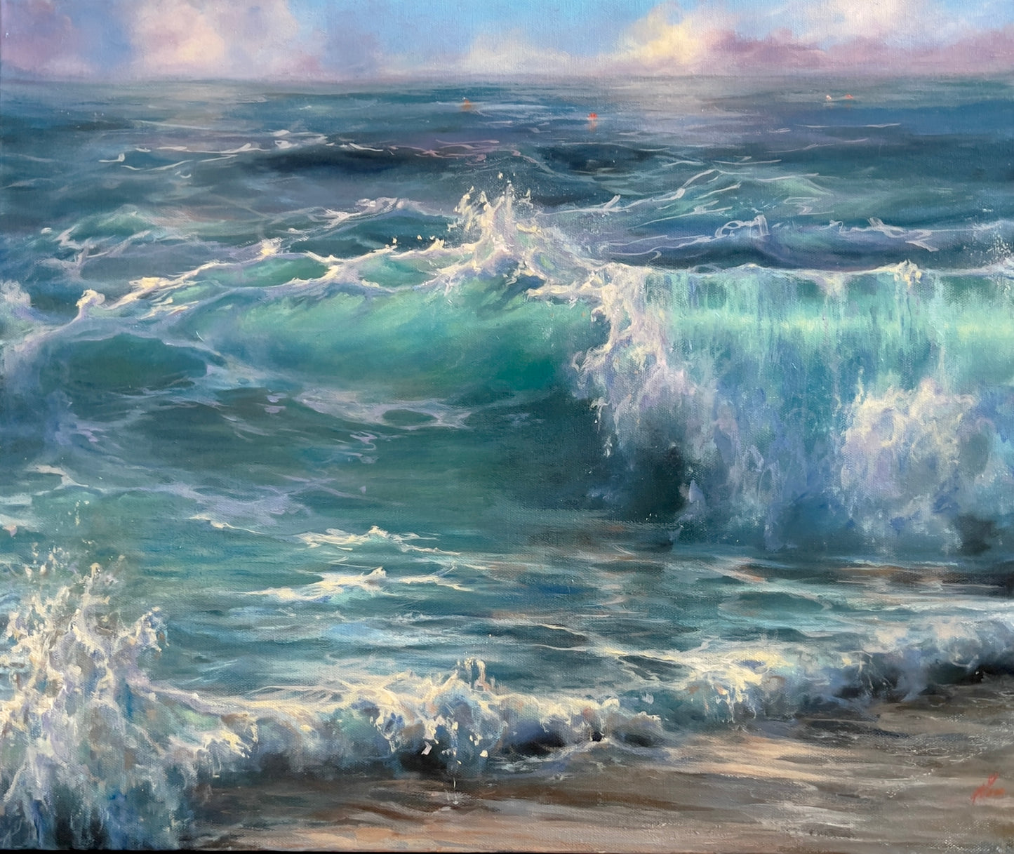 An Ocean’s Blessing, original oil painting