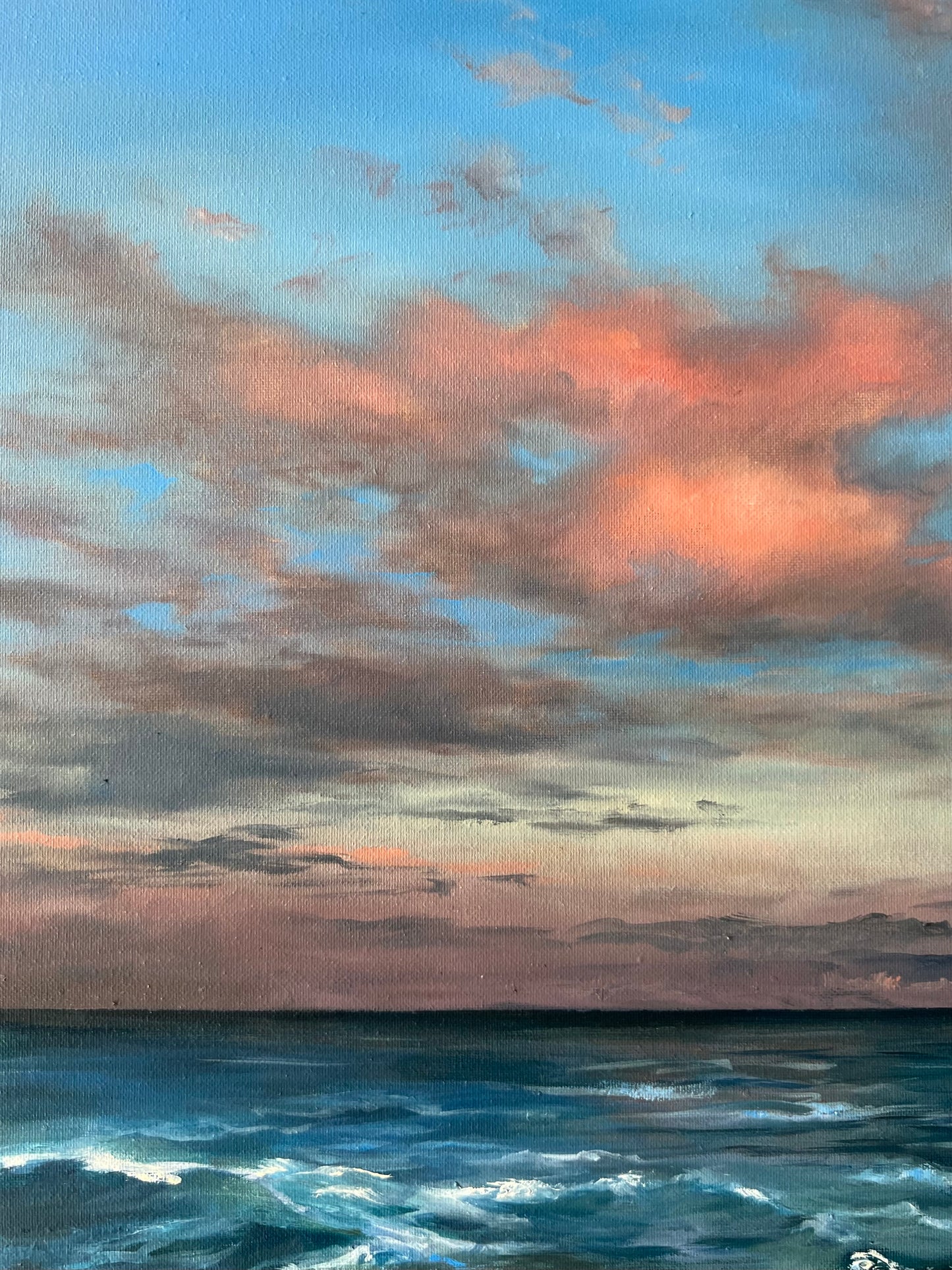 My Happy Place, original oil ocean painting