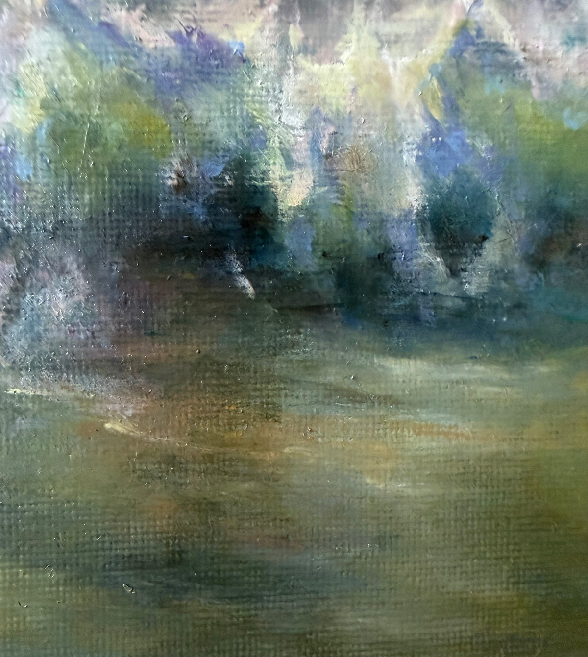 August storm. Summer memories series, 20x25.5 cm, original seascape oil painting