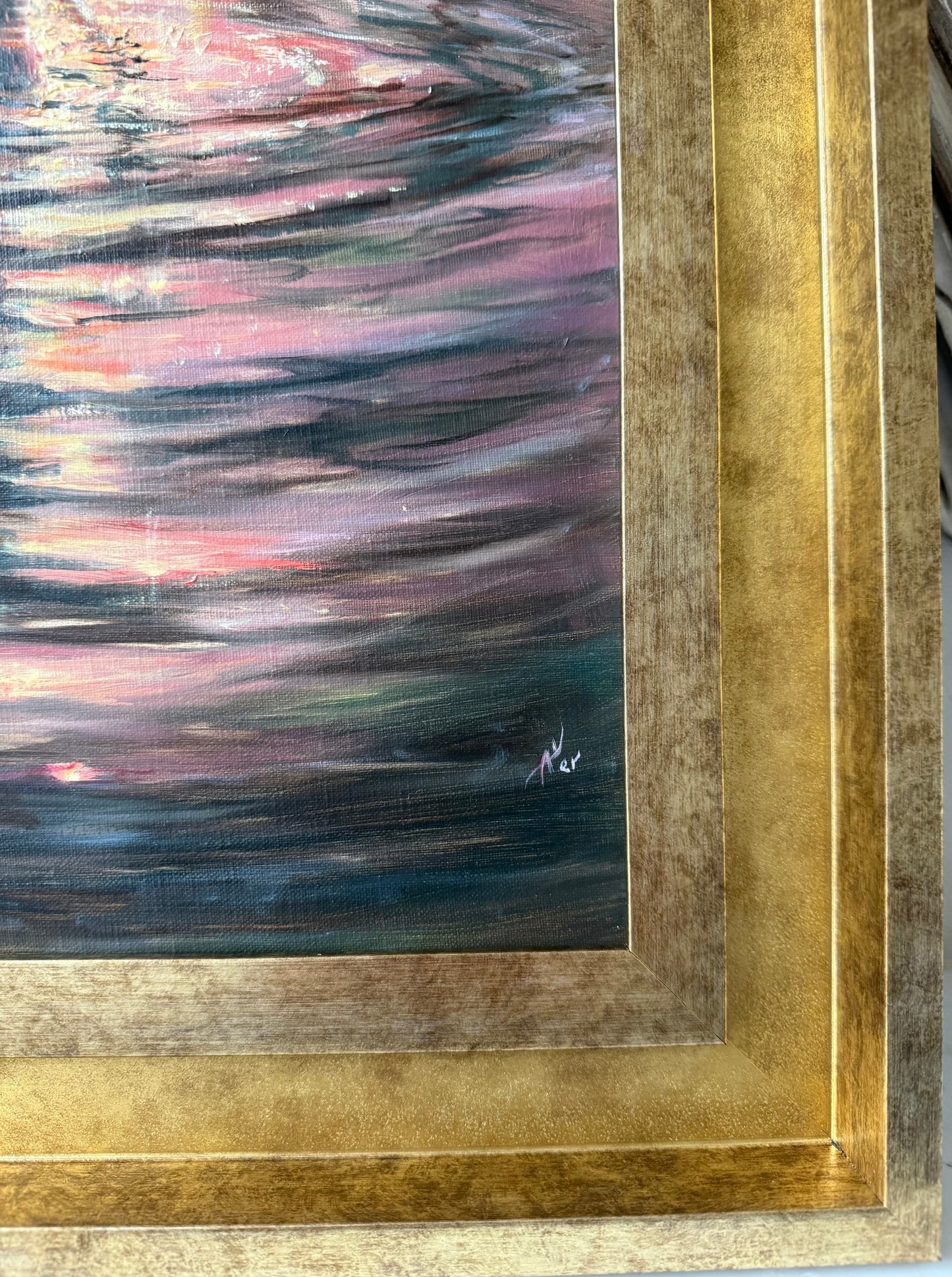 Collecting Stardust, 30x40 cm, Linen, original oil painting