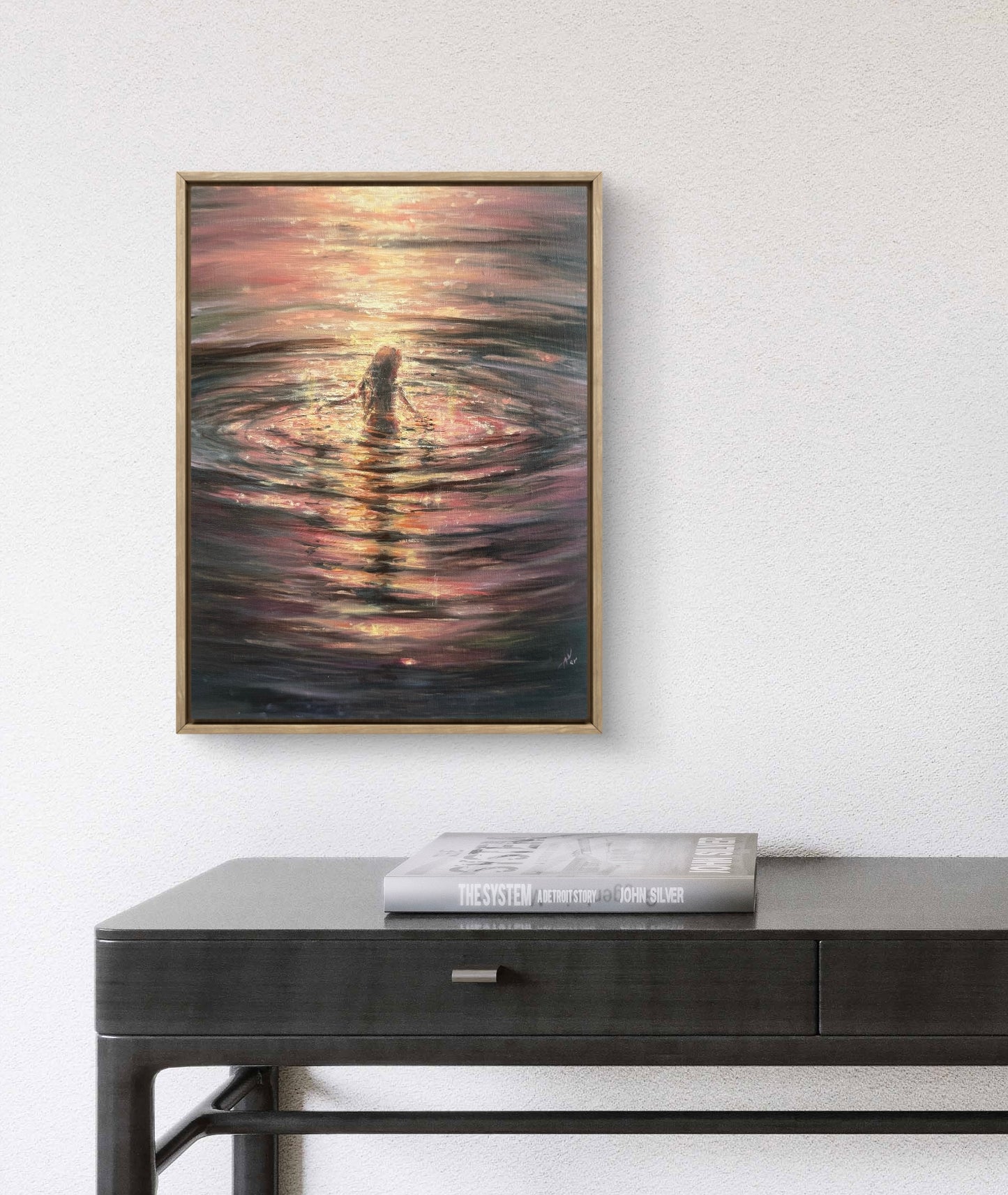 Collecting Stardust, 30x40 cm, Linen, original oil painting