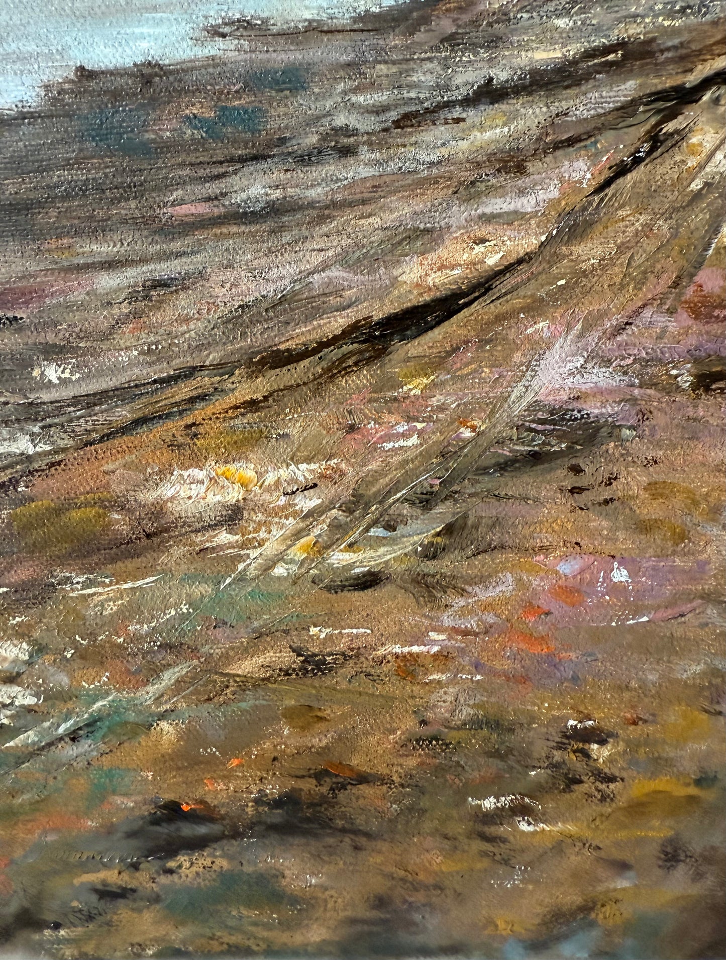 Sunset Boulevard, 51x61 cm, original oil painting