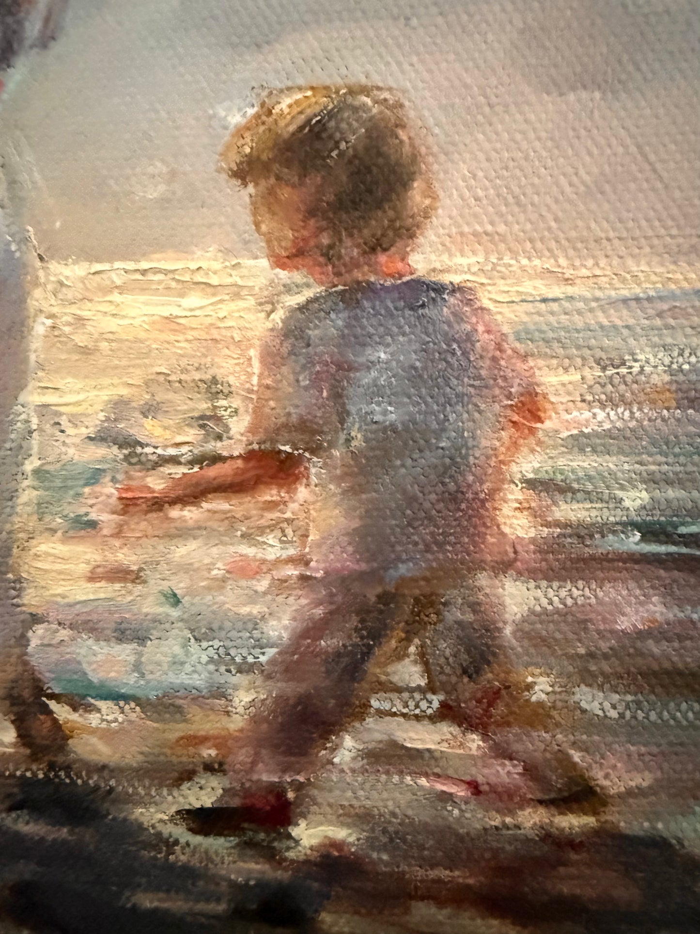 Serene Summer, original oil painting, seascape